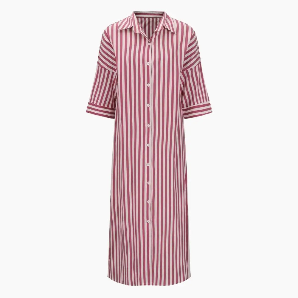 Striped Shirt Dress