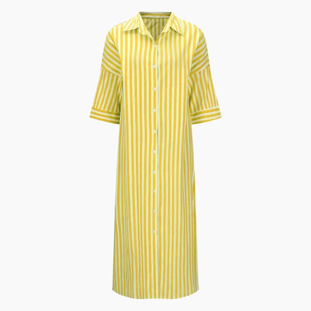 Striped Shirt Dress