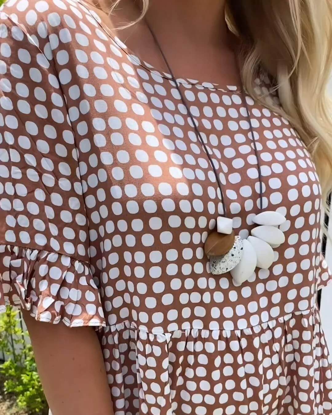 Polka Midi Dress