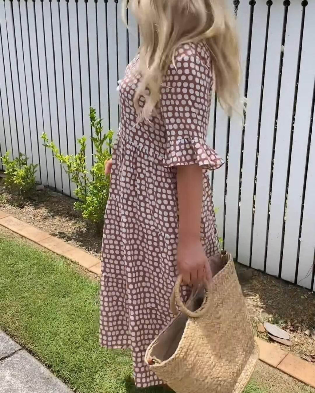 Polka Midi Dress