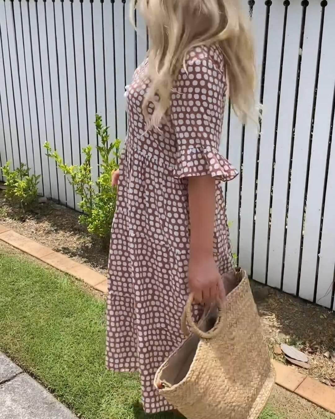 Polka Midi Dress