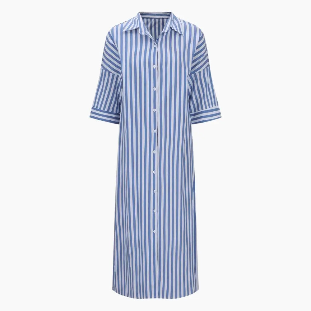 Striped Shirt Dress
