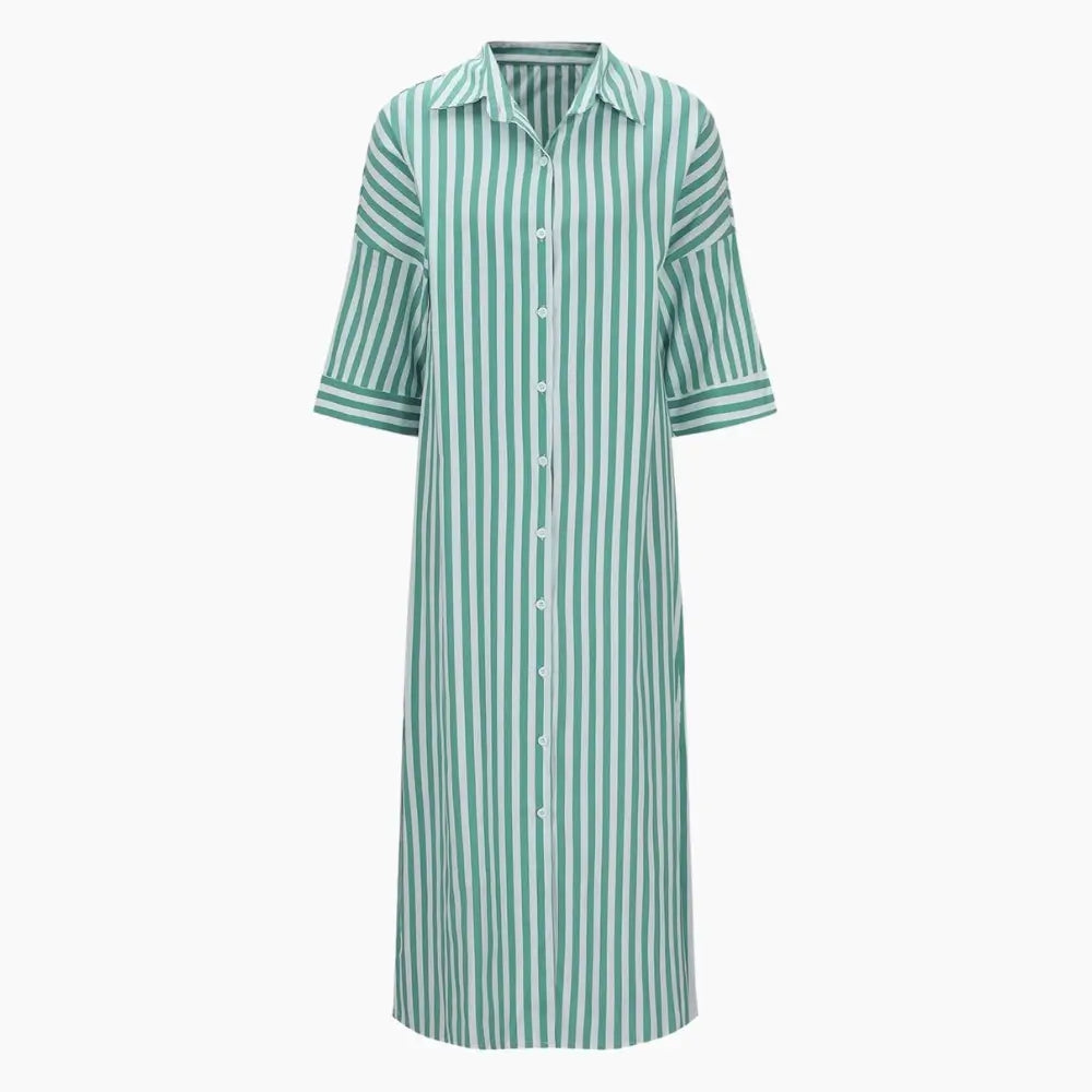 Striped Shirt Dress