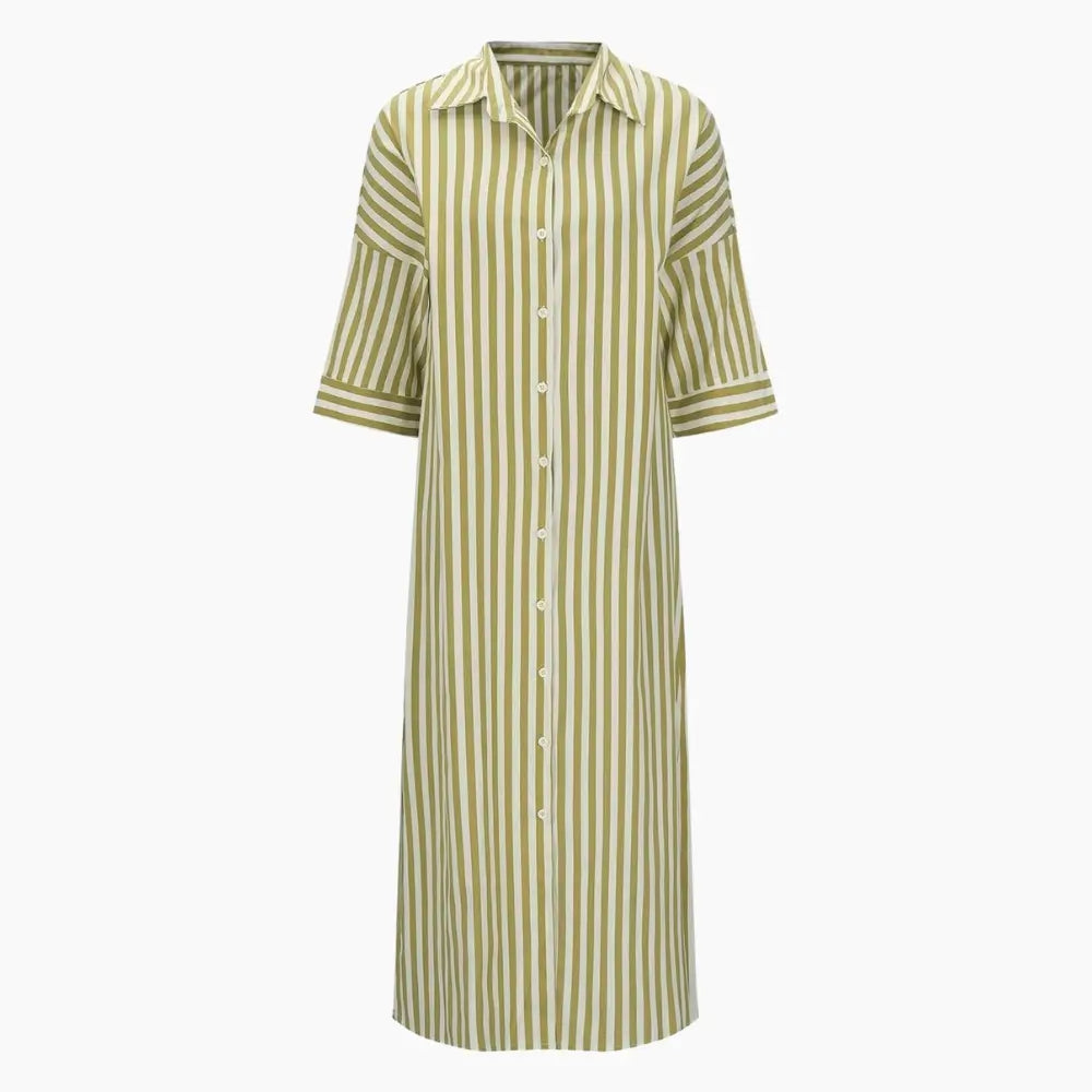 Striped Shirt Dress