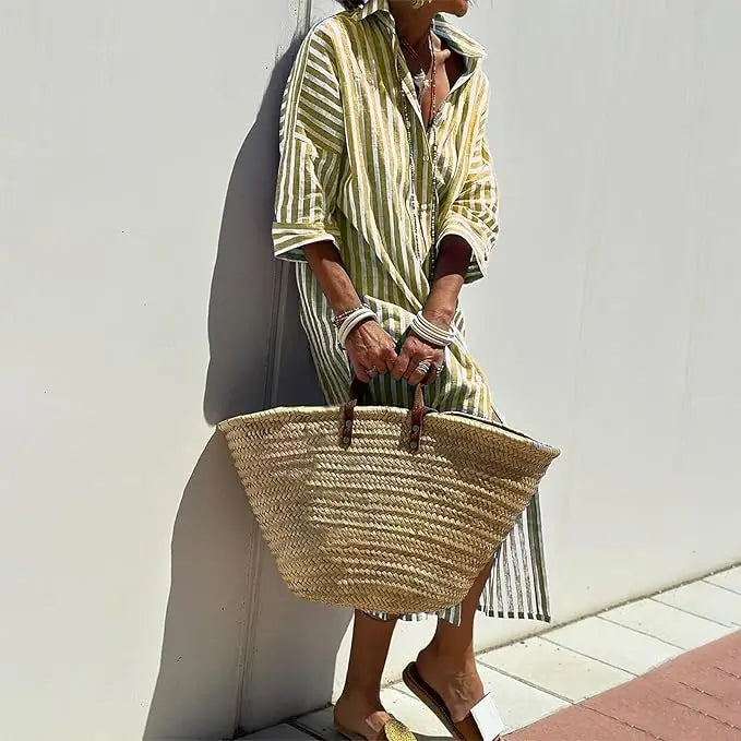 Striped Shirt Dress