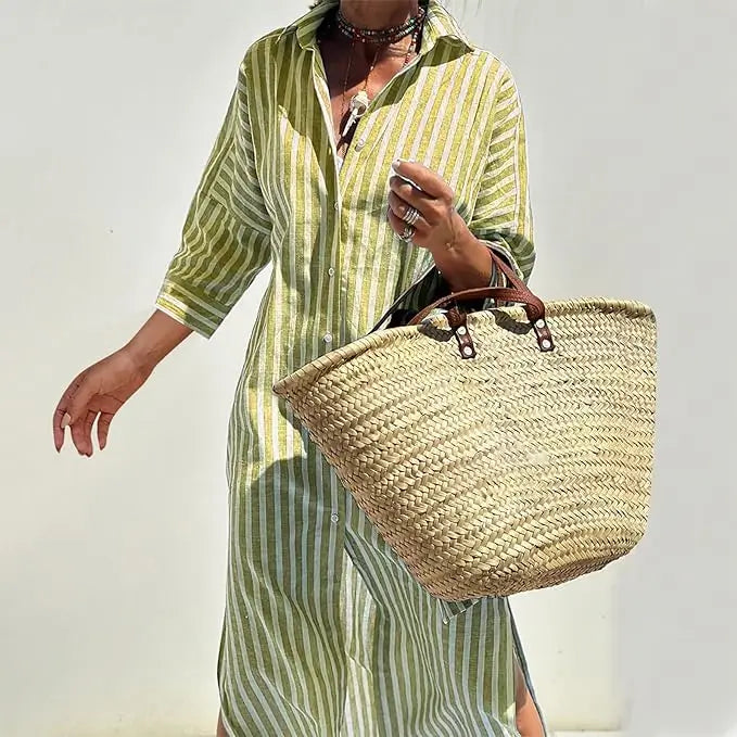 Striped Shirt Dress