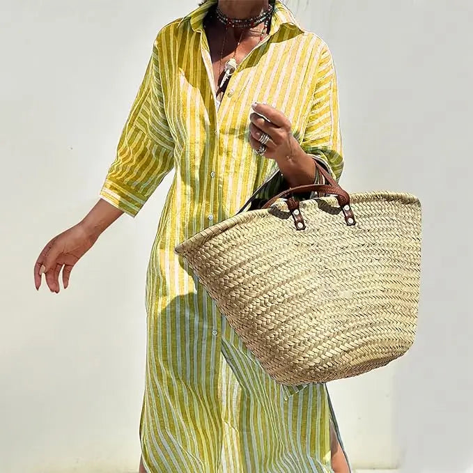 Striped Shirt Dress